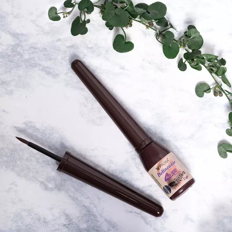 Delineador Tintero Café, 4en1, Prosa