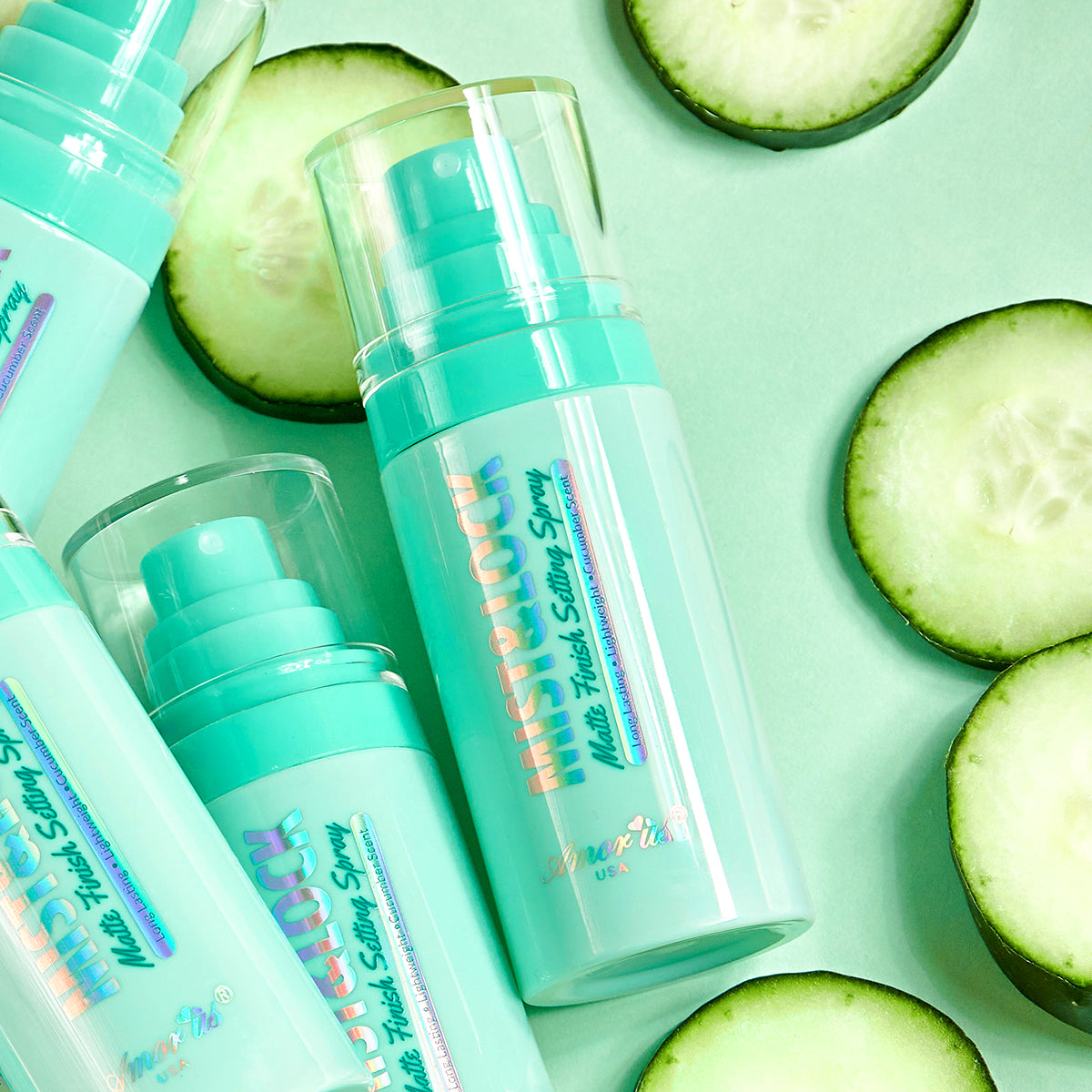 Fijador De Maquillaje con extracto de Pepino, Mist & Lock Amorus