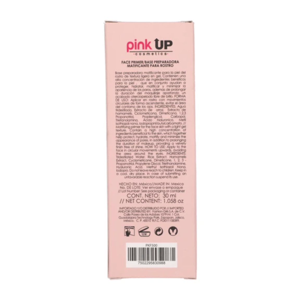 Face Primer, Primer para Rostro, Pink UP