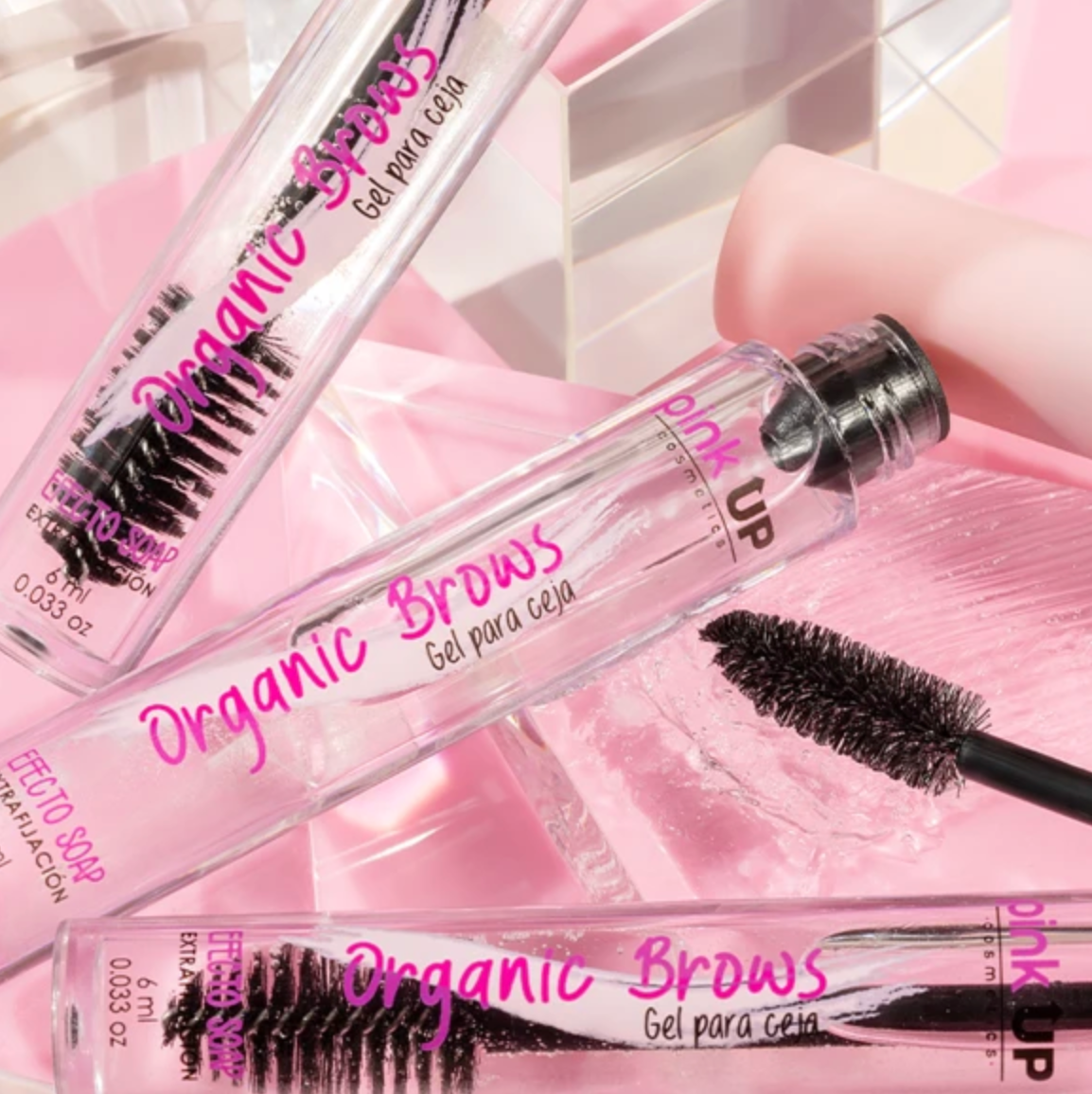 Gel Fijador de Cejas Organic Brows Pink Up