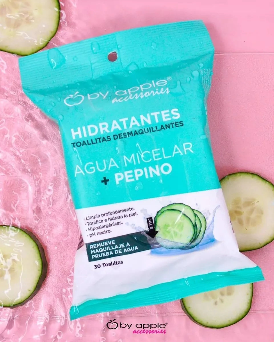 Toallitas Desmaquillantes Hipoalergénicas de 30 piezas, By Apple