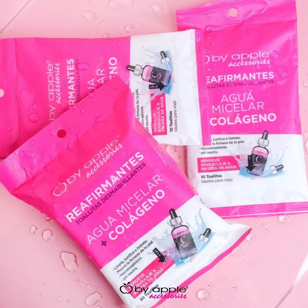 Toallitas Desmaquillantes Hipoalergénicas de 30 piezas, By Apple