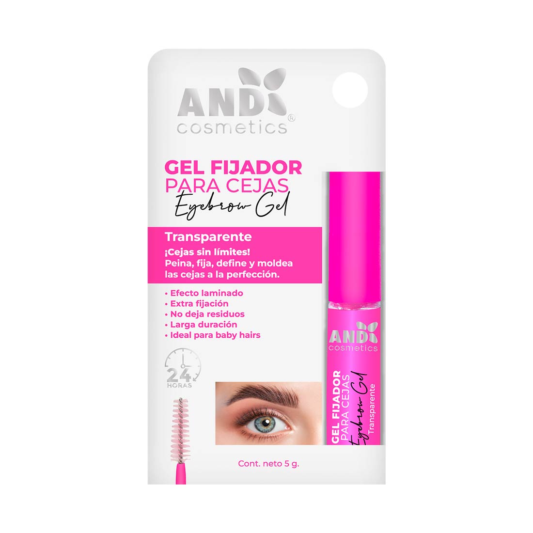 Gel Fijador Transparente para Cejas AND