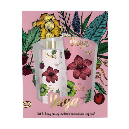 Set body mist y emulsión corporal Yuya - "Amor Mucho Amor"