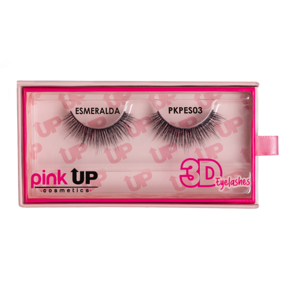 Esmeralda, Pestañas 3D Eyelashes Pink Up