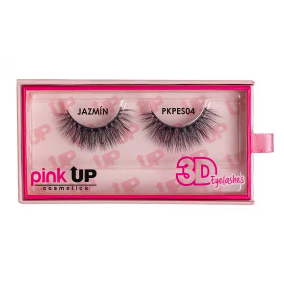 Jazmín, Pestañas 3D Eyelashes Pink Up