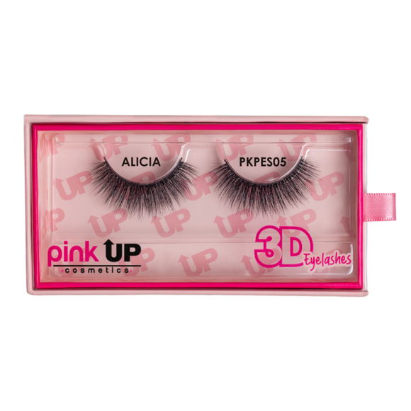Alicia, Pestañas 3D Eyelashes Pink Up