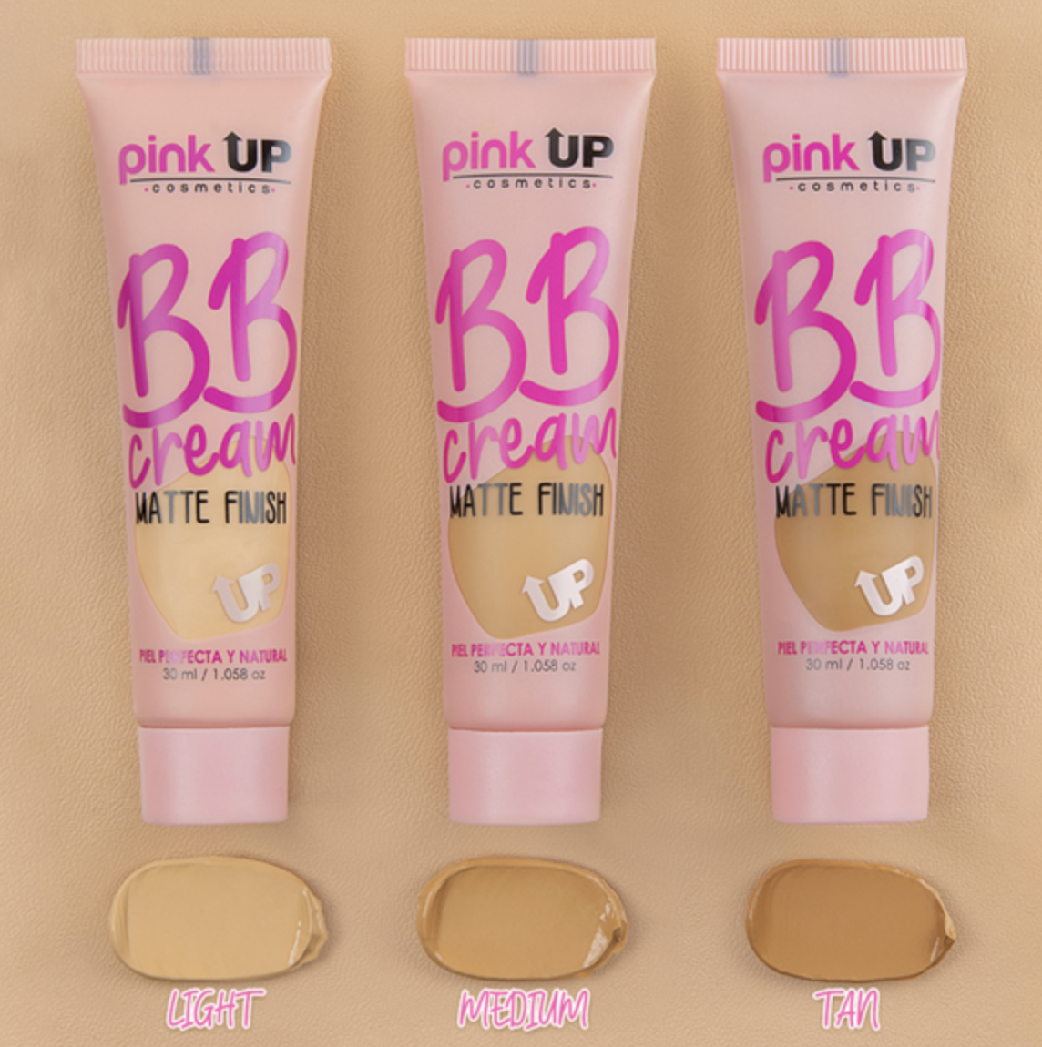 BB Cream, Base de Cobertura Matte Ultra Ligera, Pink Up