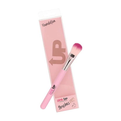 Brocha Profesional para Bases de Maquillaje, Foundation Brush Pink Up