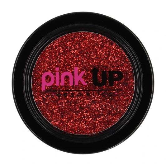 Hot Red Glitter Pink Up