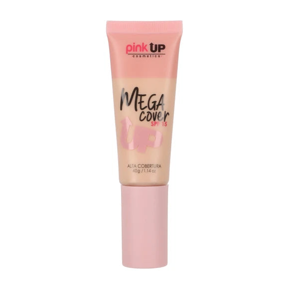 Base de Maquillaje de Cobertura Alta, Mega Cover Pink Up